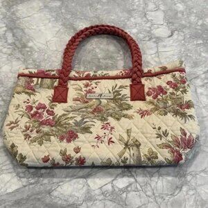 Isabella's Journey women's quilted floral cotton shoulder bag purse